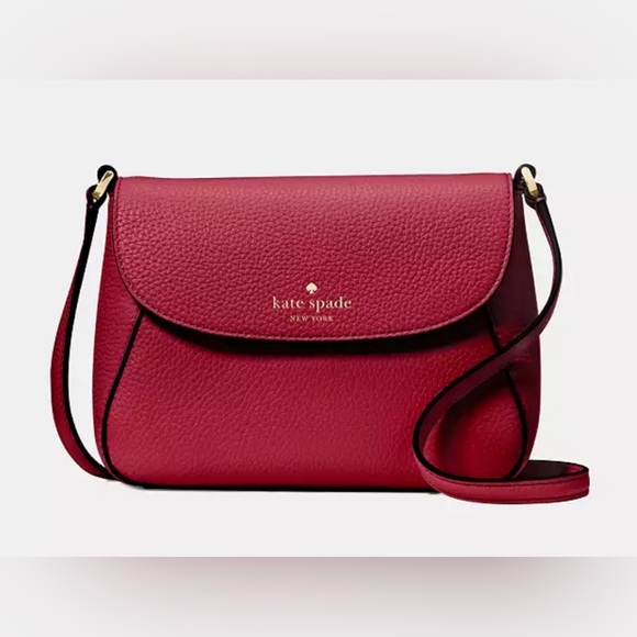 kate spade Handbags - NWT Kate Spade Monica Small‎ Flap Crossbody - Red Jam